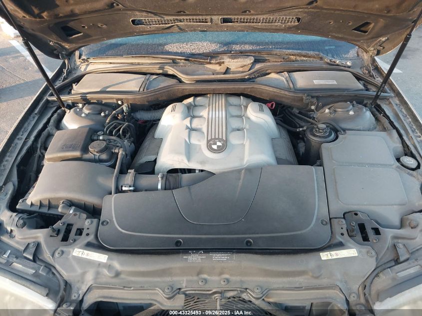 2003 BMW 745Li VIN: WBAGN63413DR10879 Lot: 43325493