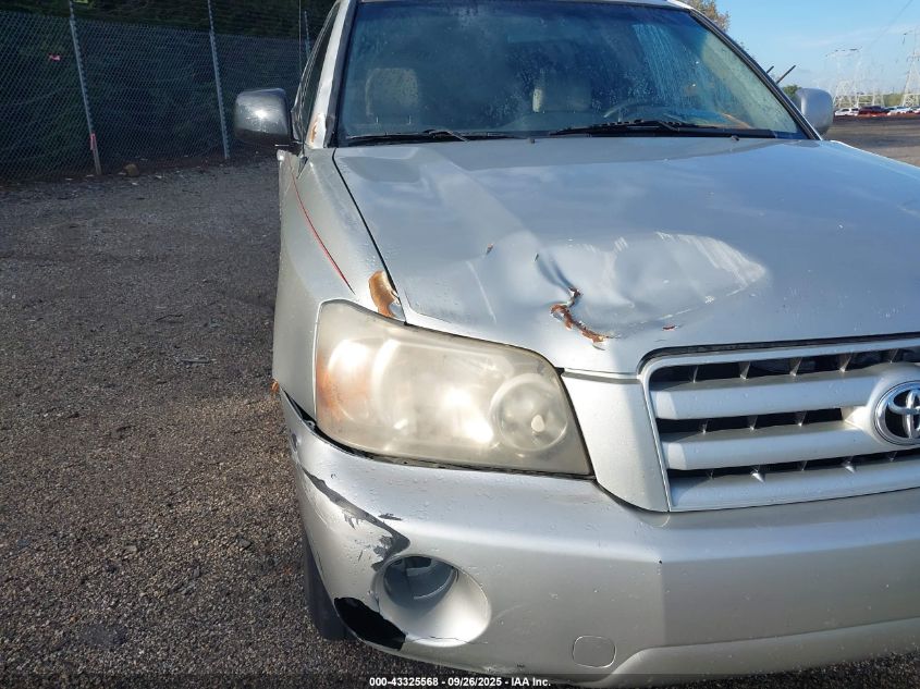 2004 Toyota Highlander V6 VIN: JTEEP21A240022457 Lot: 43325568