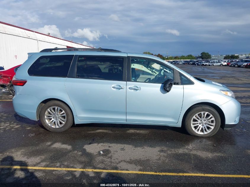2016 Toyota Sienna Xle Premium 8 Passenger VIN: 5TDYK3DC9GS727602 Lot: 43325575
