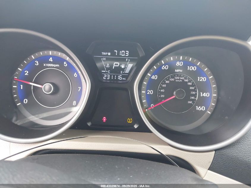 2015 Hyundai Elantra Se VIN: KMHDH4AE6FU261285 Lot: 43325674