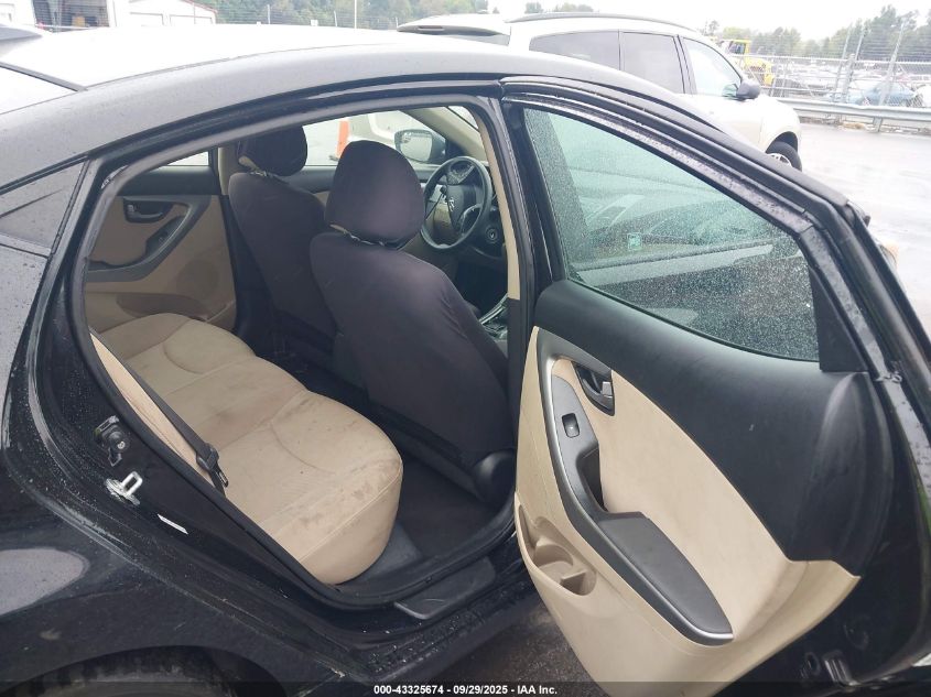 2015 Hyundai Elantra Se VIN: KMHDH4AE6FU261285 Lot: 43325674