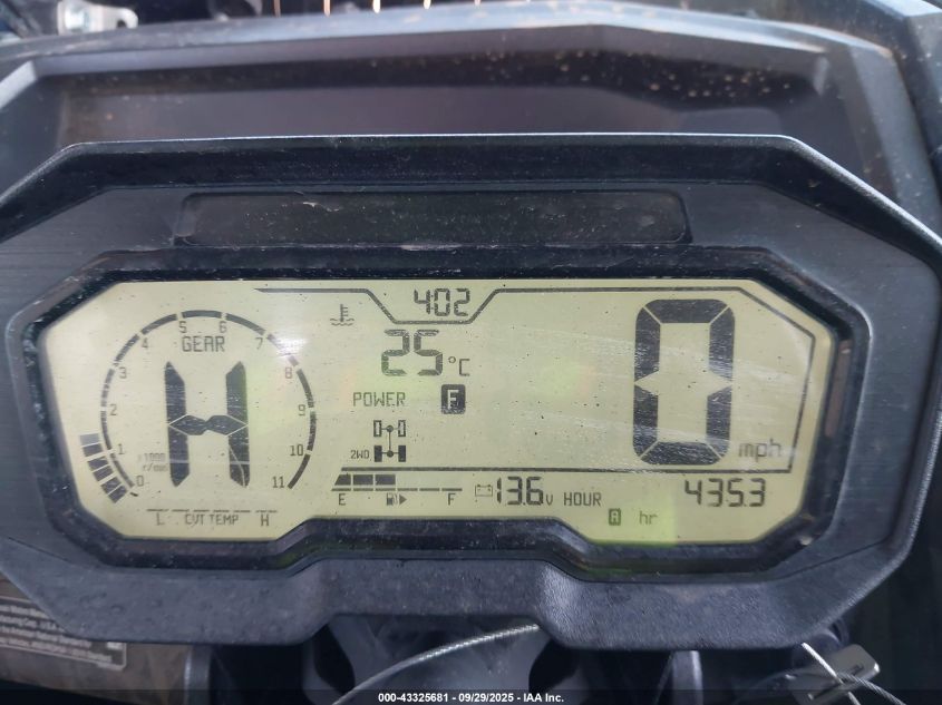 2020 Kawasaki Krf 1000 A VIN: JKARFCA1XLB502306 Lot: 43325681