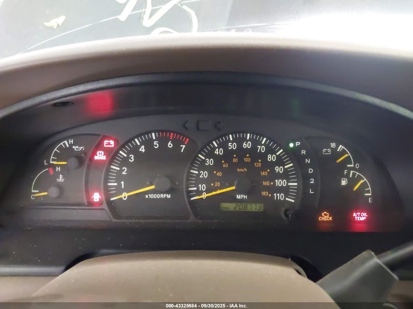 2000 Toyota Tundra Ltd V8 VIN: 5TBBT4810YS119026 Lot: 43325684