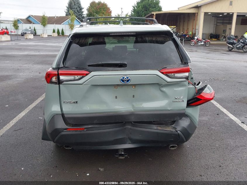 2021 Toyota Rav4 Hybrid Xle VIN: JTMRWRFV9MD100173 Lot: 43325694