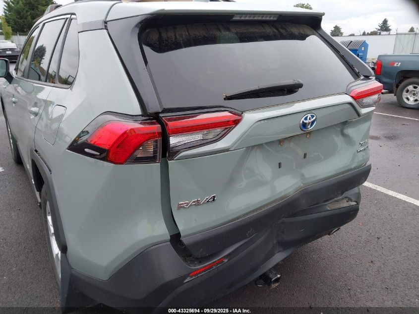 2021 Toyota Rav4 Hybrid Xle VIN: JTMRWRFV9MD100173 Lot: 43325694