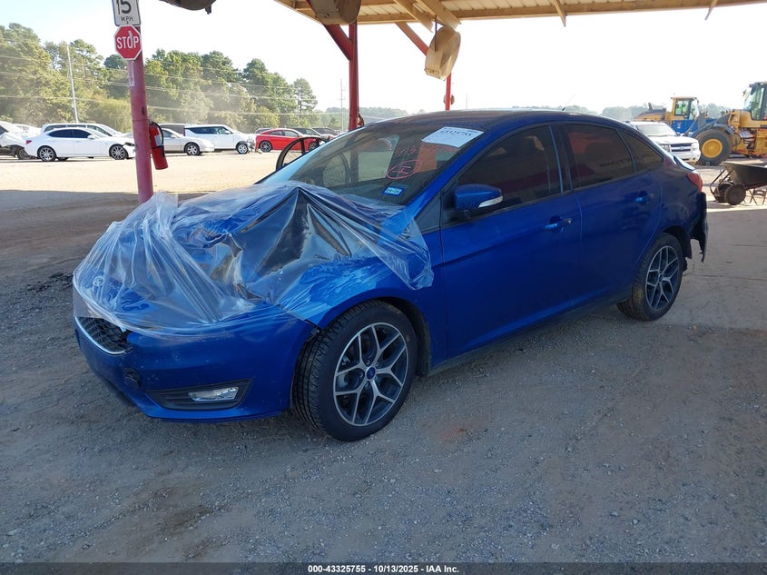 Vin: 1fadp3h20jl210625, lot: 43820420, ford focus sel 20182