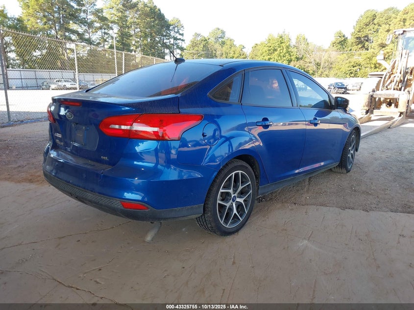 Vin: 1fadp3h20jl210625, lot: 43820420, ford focus sel 20184
