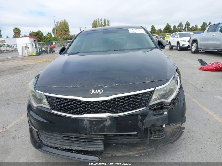 2016 Kia Optima Lx VIN: 5XXGT4L30GG005100 Lot: 43325758