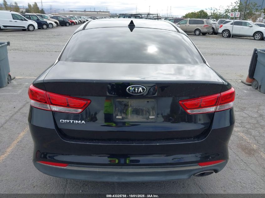 2016 Kia Optima Lx VIN: 5XXGT4L30GG005100 Lot: 43325758
