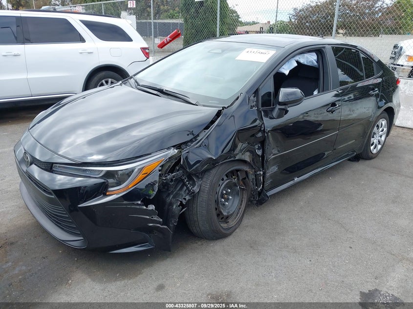 2025 Toyota Corolla Le black sedan gasoline 5YFB4MDE7SP240052 photo #3
