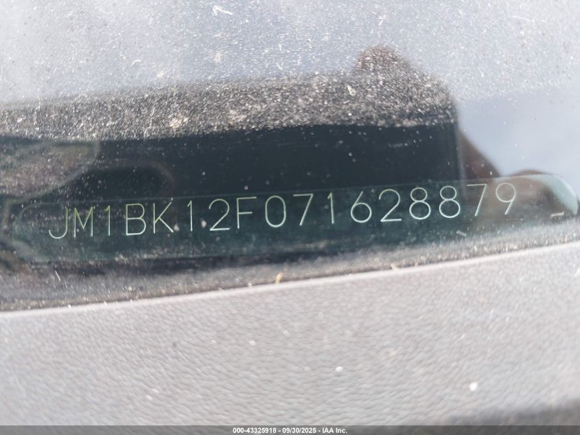 2007 Mazda 3 I VIN: JM1BK12F071628879 Lot: 43325918