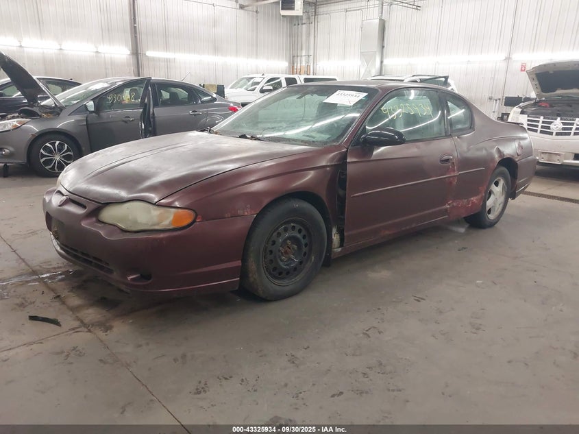 2G1WX15K749121330 2004 CHEVROLET MONTE CARLO photo no. 2