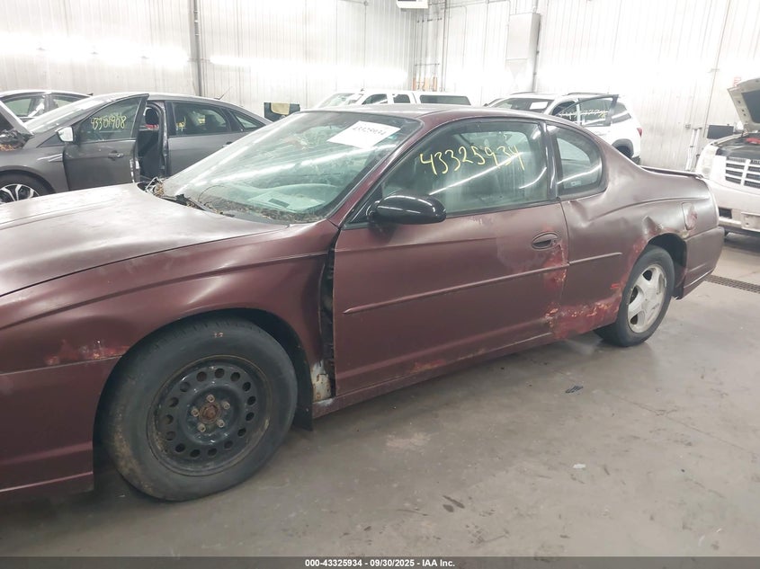 2004 Chevrolet Monte Carlo Ss VIN: 2G1WX15K749121330 Lot: 43325934