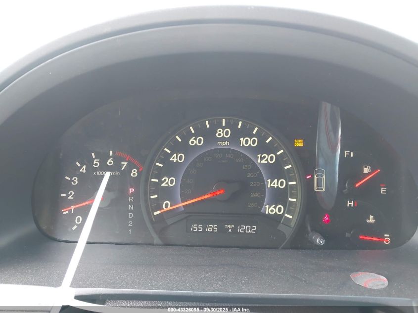 2009 Honda Odyssey Ex-L VIN: 5FNRL38699B029505 Lot: 43326095