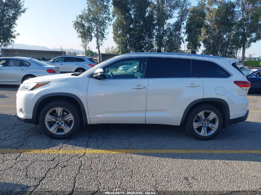 2017 Toyota Highlander Limited Platinum VIN: 5TDDZRFH9HS429932 Lot: 43326112