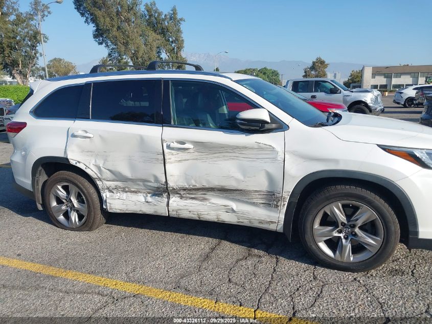 2017 Toyota Highlander Limited Platinum VIN: 5TDDZRFH9HS429932 Lot: 43326112