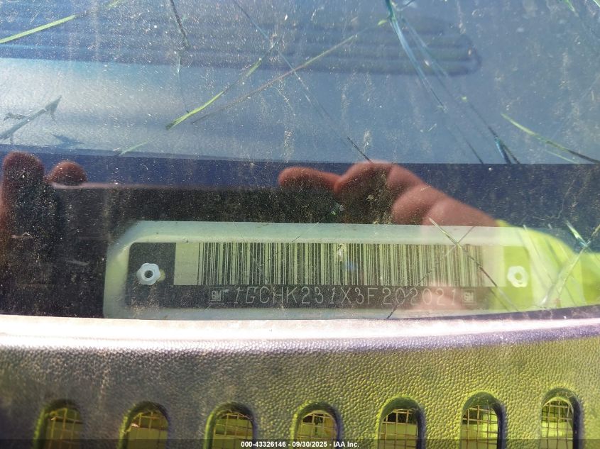 2003 Chevrolet Silverado 2500Hd Ls VIN: 1GCHK231X3F202021 Lot: 43326146