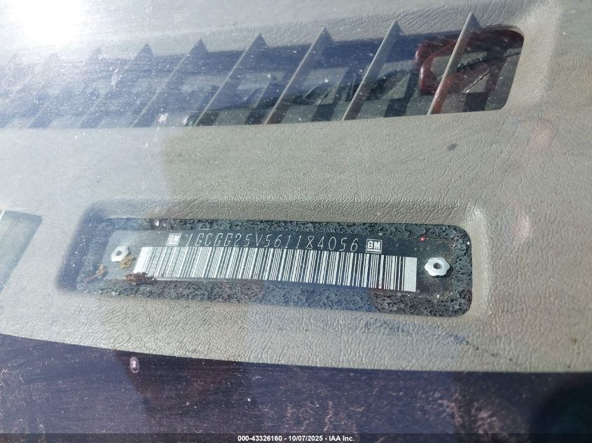 2006 Chevrolet Express Work Van VIN: 1GCGG25V561184056 Lot: 43326160