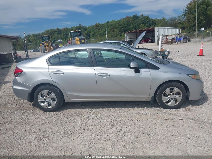 2013 Honda Civic Lx VIN: 19XFB2F50DE043091 Lot: 43326164