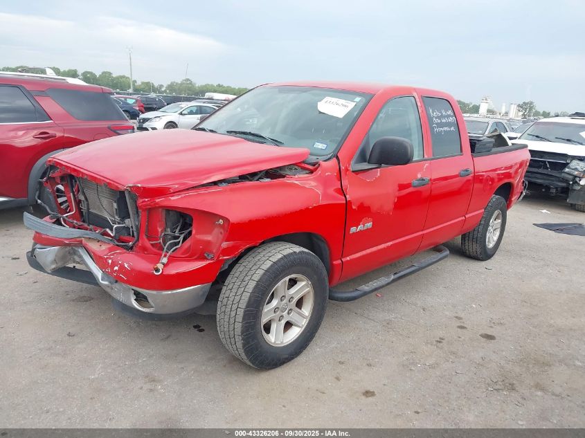2008 Dodge Ram 1500 Slt VIN: 1D7HA18N68S568104 Lot: 43326206