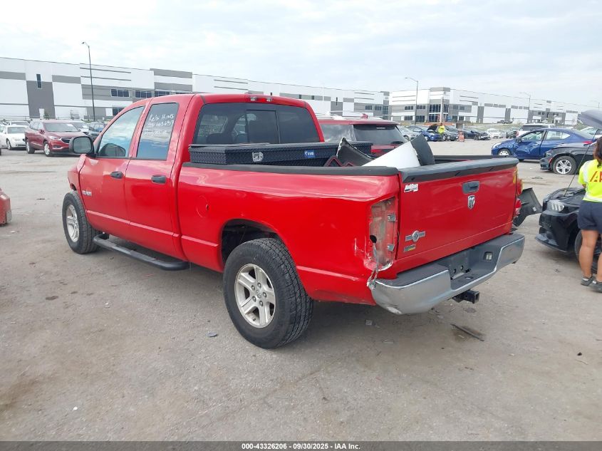 2008 Dodge Ram 1500 Slt VIN: 1D7HA18N68S568104 Lot: 43326206