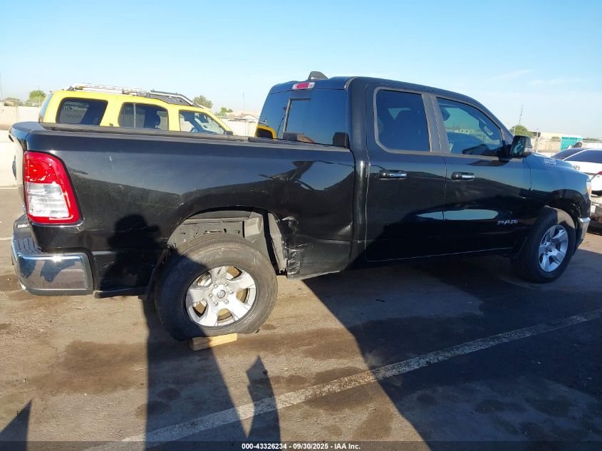 2019 Ram 1500 Big Horn/Lone Star 4X4 6'4 Box VIN: 1C6SRFBT2KN656075 Lot: 43326234