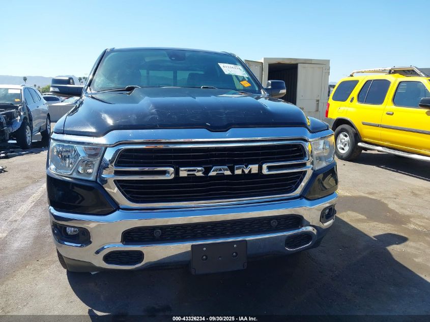 2019 Ram 1500 Big Horn/Lone Star 4X4 6'4 Box VIN: 1C6SRFBT2KN656075 Lot: 43326234