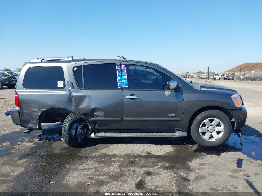 2005 Nissan Armada Se VIN: 5N1AA08A45N708062 Lot: 43326254