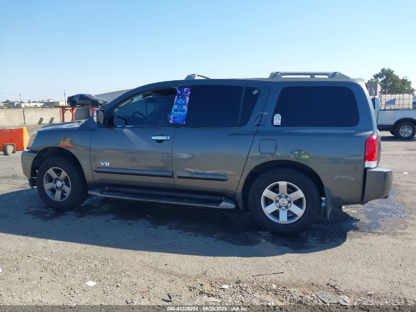 2005 Nissan Armada Se VIN: 5N1AA08A45N708062 Lot: 43326254