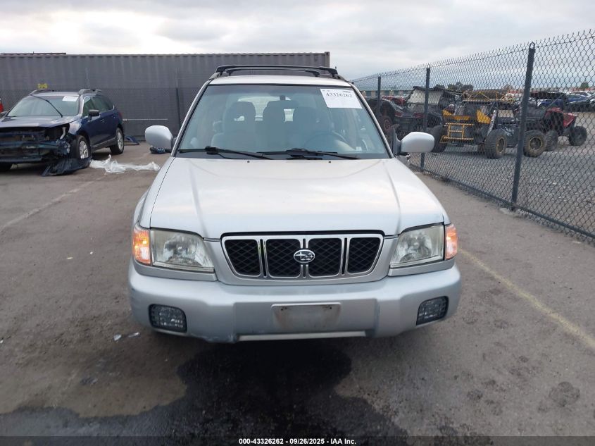 2002 Subaru Forester S VIN: JF1SF65642H740331 Lot: 43326262