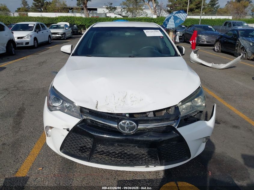 2015 Toyota Camry Se VIN: 4T1BF1FK9FU100455 Lot: 43326290