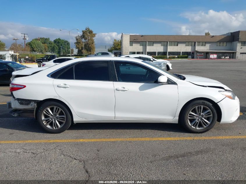 2015 Toyota Camry Se VIN: 4T1BF1FK9FU100455 Lot: 43326290