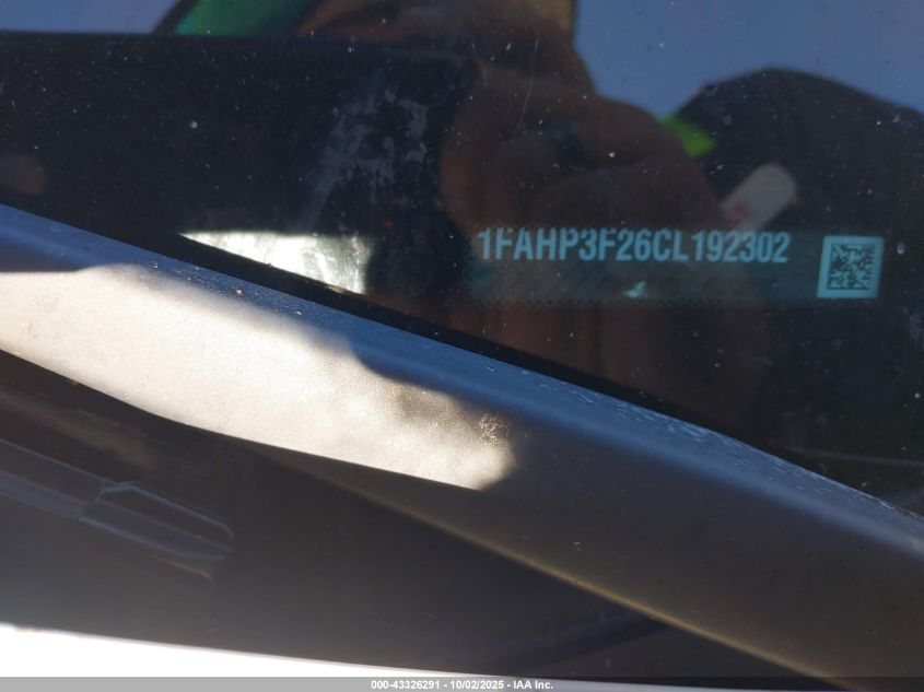 2012 Ford Focus Se VIN: 1FAHP3F26CL192302 Lot: 43326291