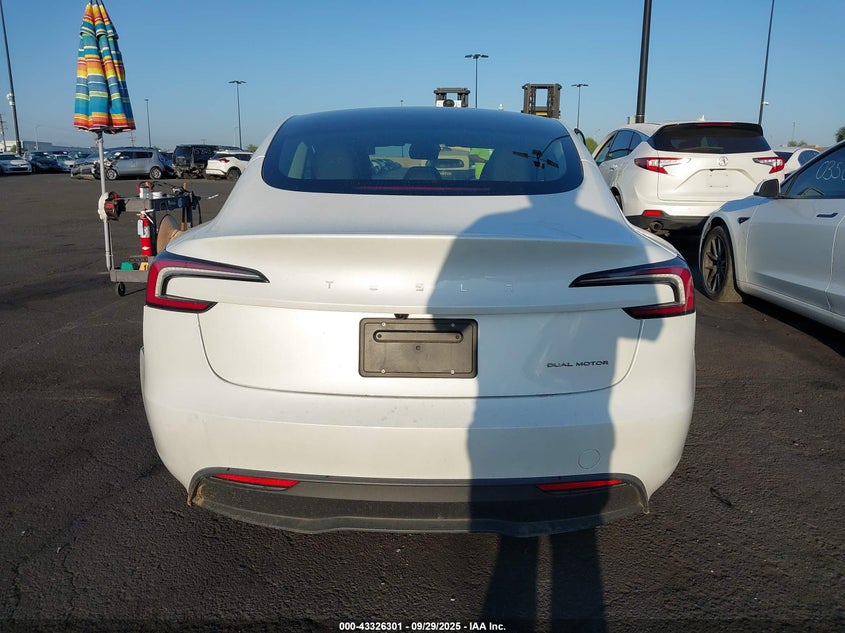 2025 Tesla Model 3 Long Range All-Wheel Drive VIN: 5YJ3E1EB6SF887705 Lot: 43326301