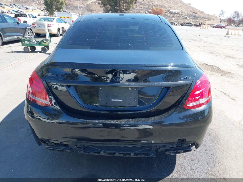 2016 Mercedes-Benz C 450 Amg 4Matic VIN: 55SWF6EBXGU133381 Lot: 43326331