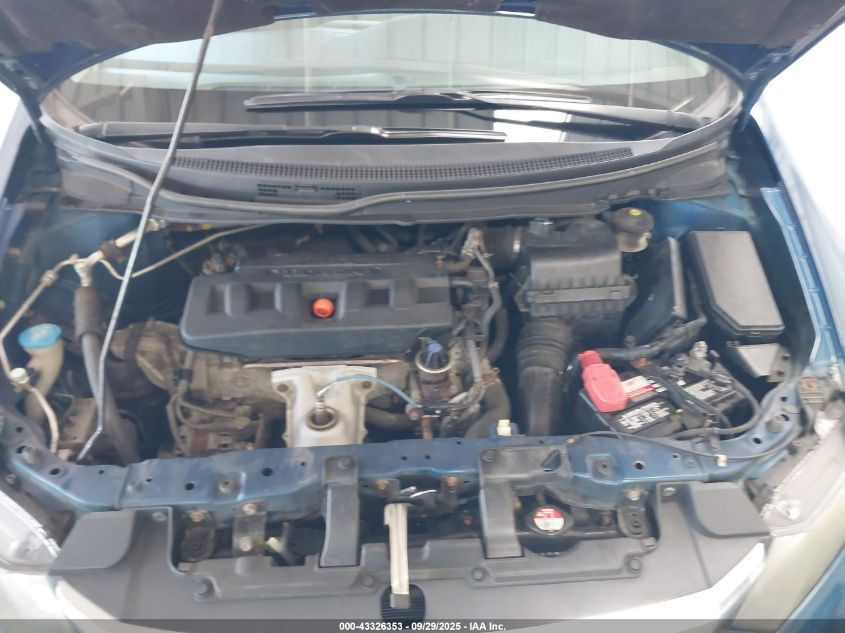 2012 Honda Civic Lx VIN: 19XFB2F57CE059819 Lot: 43326353