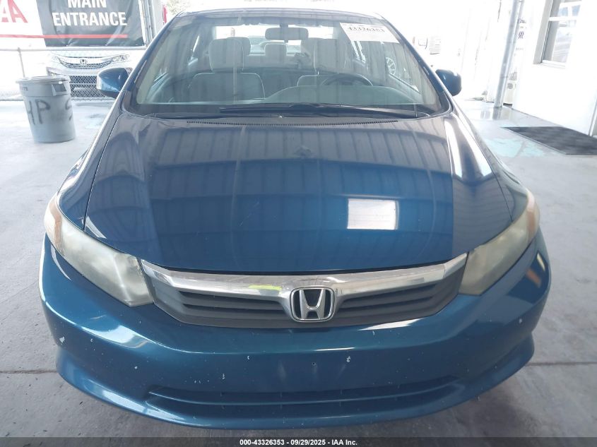 2012 Honda Civic Lx VIN: 19XFB2F57CE059819 Lot: 43326353