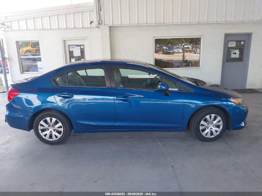 2012 Honda Civic Lx VIN: 19XFB2F57CE059819 Lot: 43326353