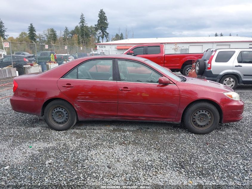 2002 Toyota Camry Le VIN: JTDBE32KX20028157 Lot: 43326366