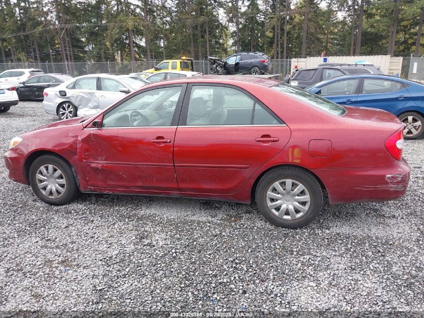2002 Toyota Camry Le VIN: JTDBE32KX20028157 Lot: 43326366