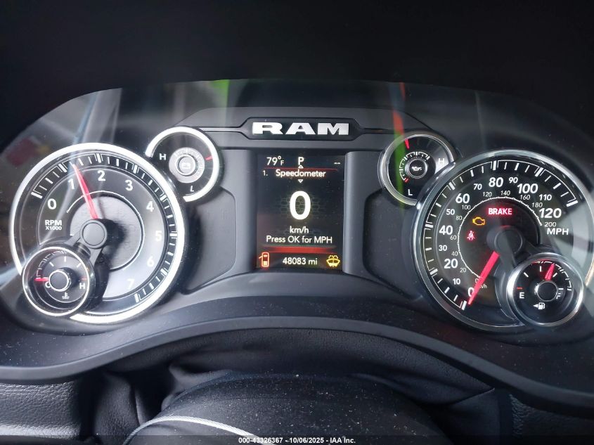 2021 Ram 1500 Big Horn 4X2 5'7 Box VIN: 1C6RREFT9MN689631 Lot: 43326367