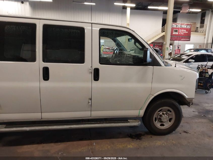 2022 Chevrolet Express Cargo Rwd 2500 Regular Wheelbase Wt VIN: 1GCWGAF71N1224282 Lot: 43326371