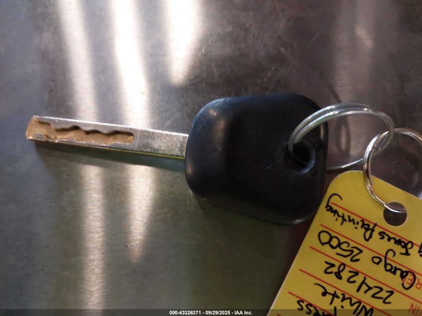 2022 Chevrolet Express Cargo Rwd 2500 Regular Wheelbase Wt VIN: 1GCWGAF71N1224282 Lot: 43326371