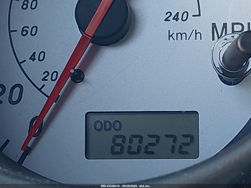 2002 Toyota Mr2 Spyder VIN: JTDFR320820043874 Lot: 43326416