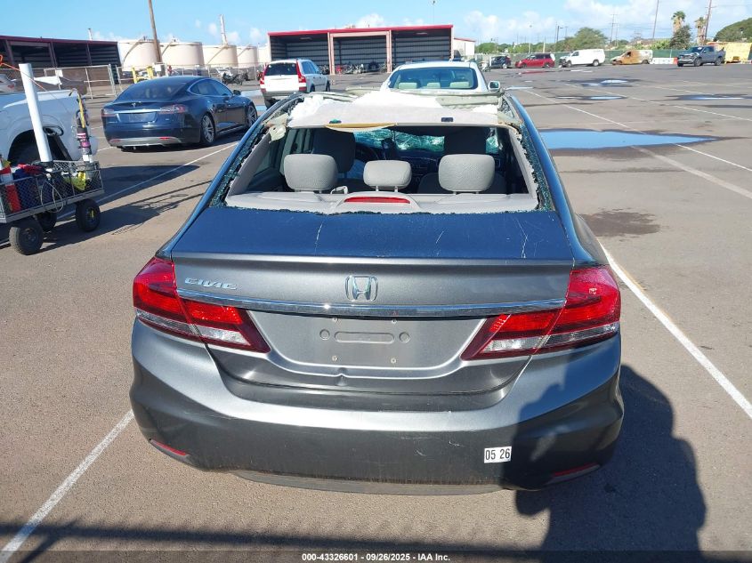 2013 Honda Civic Lx VIN: 2HGFB2F57DH551418 Lot: 43326601