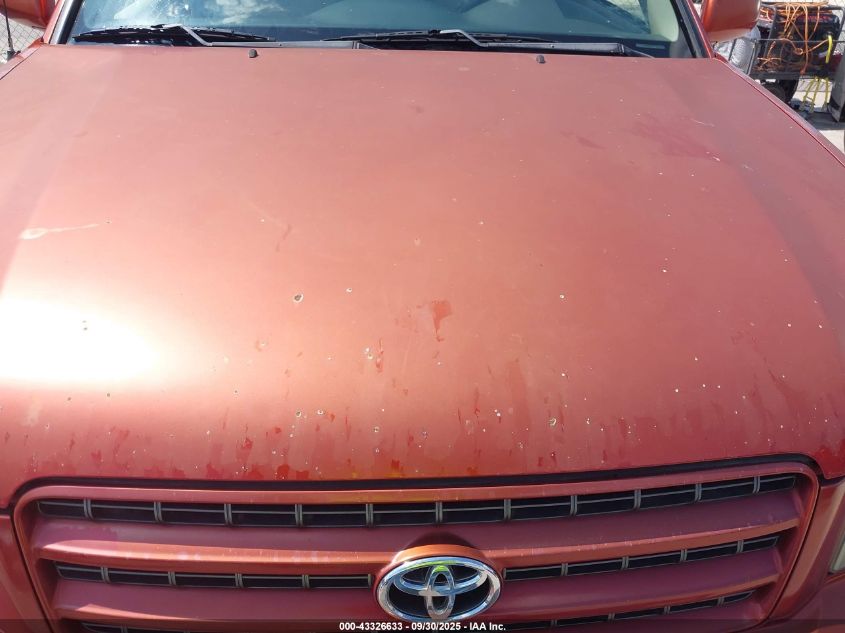 2002 Toyota Highlander V6 VIN: JTEHF21A720085275 Lot: 43326633