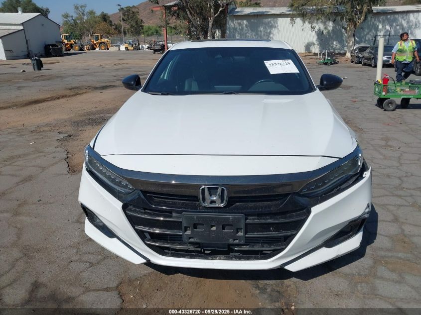 2021 Honda Accord Sport 2.0T VIN: 1HGCV2F38MA020090 Lot: 43326720