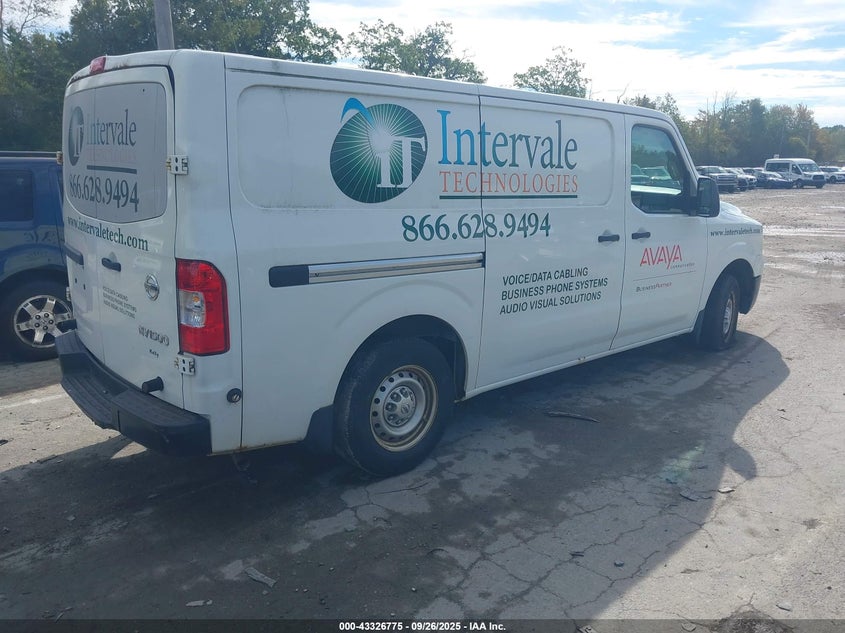 2015 NISSAN NV CARGO NV1500 S V6 - 1N6BF0KL0FN809179