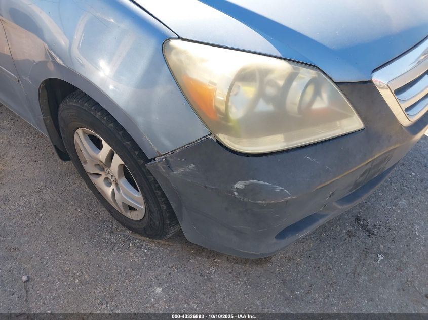 2006 Honda Odyssey Ex-L VIN: 5FNRL38786B075377 Lot: 43326893