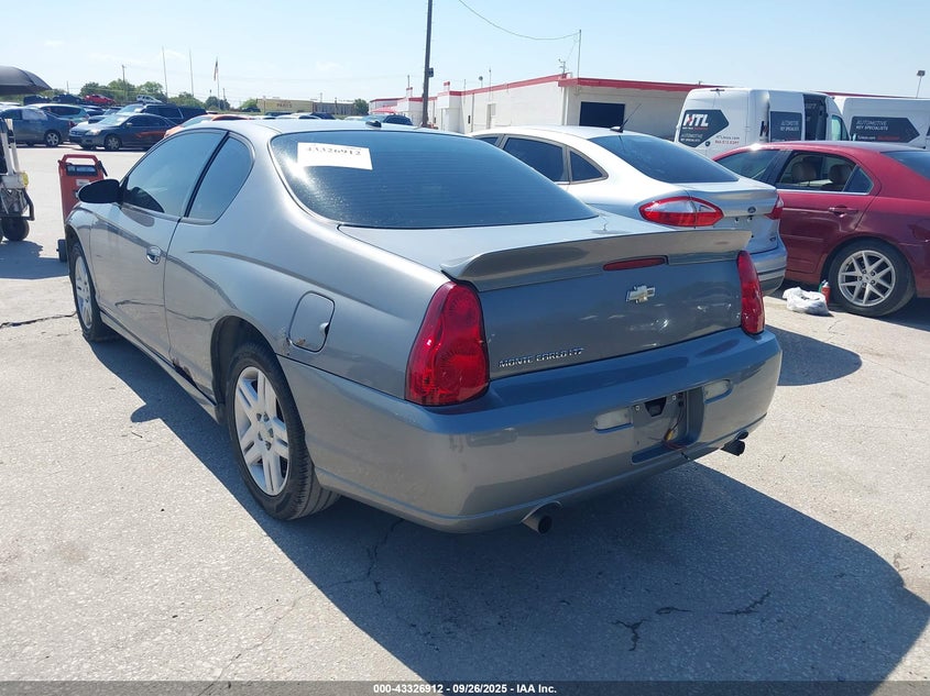 2G1WN151369255767 2006 CHEVROLET MONTE CARLO photo no. 3